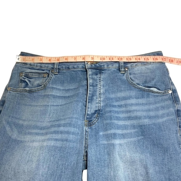 MADDEN GIRL 90’s Cut Out Wide Leg High Rise Mom Jeans Relaxed Fit US Sz 31 - Picture 6 of 12